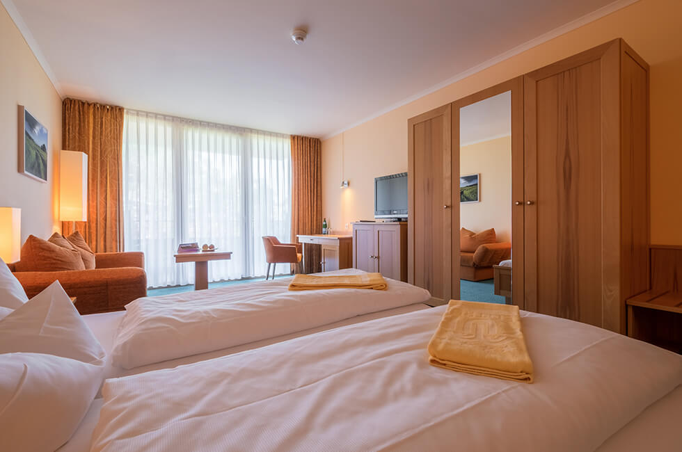 Komfortzimmer Helle und freundliche Zimmer im 4-Sterne Hotel in Waren