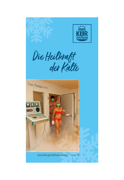 Informationsflyer zur Ganzkörperkältetherapie im Kurzentrum Waren (Müritz) 2020