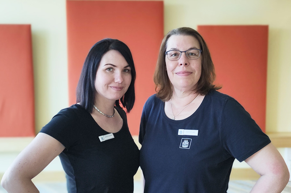 Kurzentrum Waren (Müritz) – Therapieleiterinnen Caroline Grabow und Yvonne Kugel